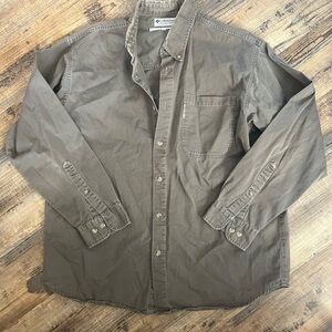 Columbia Men's Casual Button Down Shirt - Brown